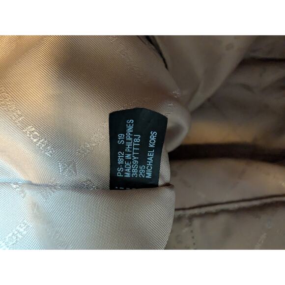 MICHAEL KORS JET SET EAST WEST LARGE BROWN SIGNATURE TOTE BAG - Picture 10 of 10